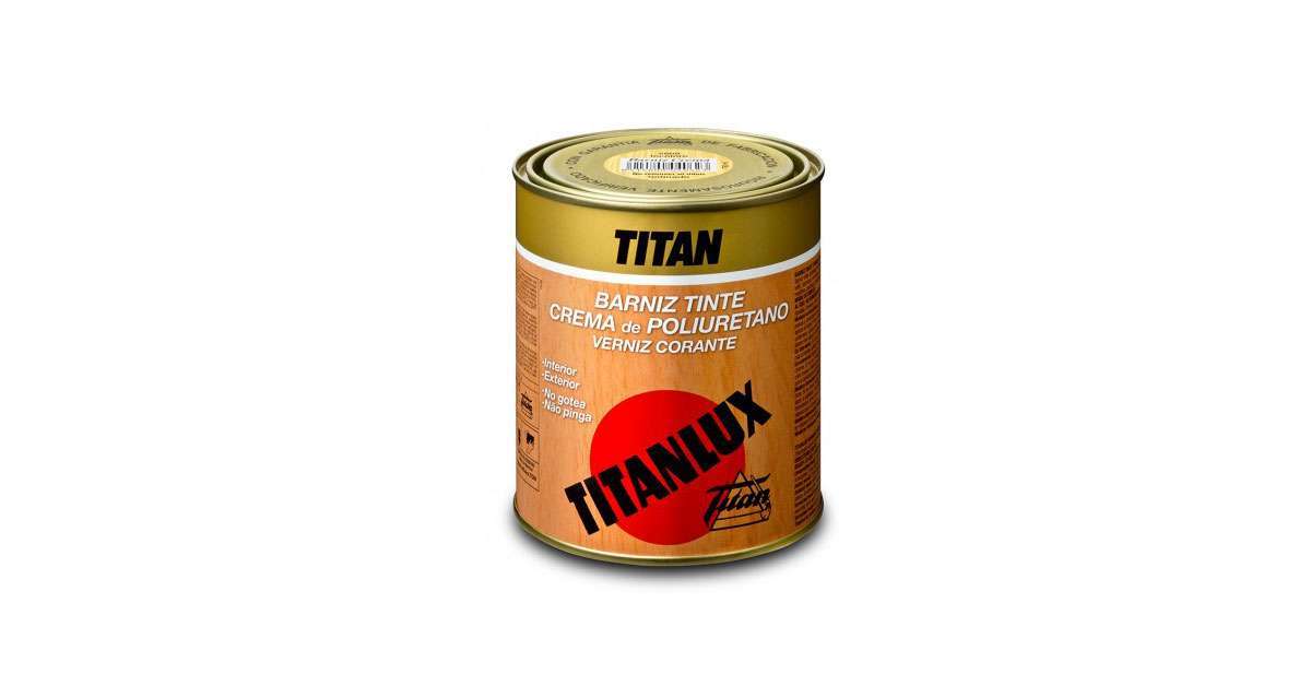 Barniz sintético incoloro satinado Titanlux para superficies de madera