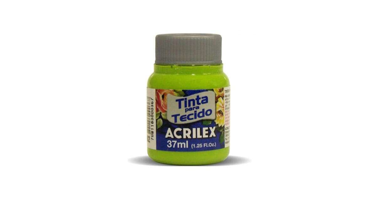 Pintura Textil Acrilex No.520 Negro 1 pieza 37 ml